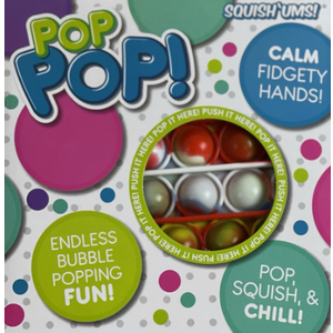 Squish 'Ums Pop Pop! by Bullsitoy, Bubble Popping Fidget Sensory, Pack of 2