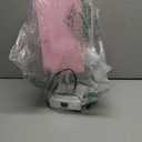 Table Lamp with 2 USB Charging Ports, 3 Way Touch Lamps Beside Desk, Nightstand Lamp for Bedrooms Living Room, Pink Shade with White Base, LED Bulb Included(Pink)