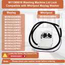 W11368616 W11670519 Washer Lid Lock Latch Assembly Compatible with Whirlpool & Maytag Washing Machine Lid Lock Switch MVW4505MW0 MVW5430MW1 MVW5430PBK0 MVW5435PW0, Replaces AP7214714, PS17215992