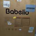 Babelio Dog Gate with Adjustable Cat Door, CatPrivilege III, 29-43", White