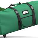 Christmas Tree Storage Bag 9Ft, PliMook Large Christmas Tree Storage Container, Waterproof Anti-Tear Heavy-Duty 600D Oxford Cloth Christmas Tree Storage Box 9FT with Handles(Green)