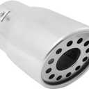 MACHSWON 75mm 3" Inlet Pipe Exhaust Silencer Muffler Tip Fit 2-2.75inches Car Universal for RAV 09-10 for Overlord for Highlander for CRV Great For Vit Pajero Vehicle