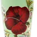 Tea Forte Double-Walled Ceramic Kati Cup, Removable Stainless Steel Infuser Basket and Lid, Steeps 12 oz Loose Leaf Tea, Dishwasher & Microwave Safe, Fleur