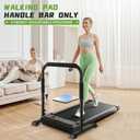 Walking Pad Handle Bar (Handle Only), Compatible with 24.4" Wide Walking Pads, Adjustable Height (Up to 43.3"), Parallel Bars, Non-Slip Base, Sturdy Support,Tool-Free Assembly