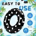 4 Pcs Adults Inflatable Swimming Ring, Polka Dots Themed Pool Floats, Inflatable Tubes for Adults, Pool Float, Beach Lake River Summer Decor Swimming Party