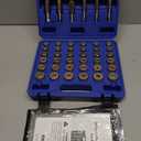 Orion Motor Tech 150pc Oil Drain Plug Repair Kit in M13 M15 M17 M20 M22 Sizes, Metric Oil Drain Pan Thread Repair Kit with Crush Washers Thread Taps Drain Plugs and Carry Case, Rethreading Tools