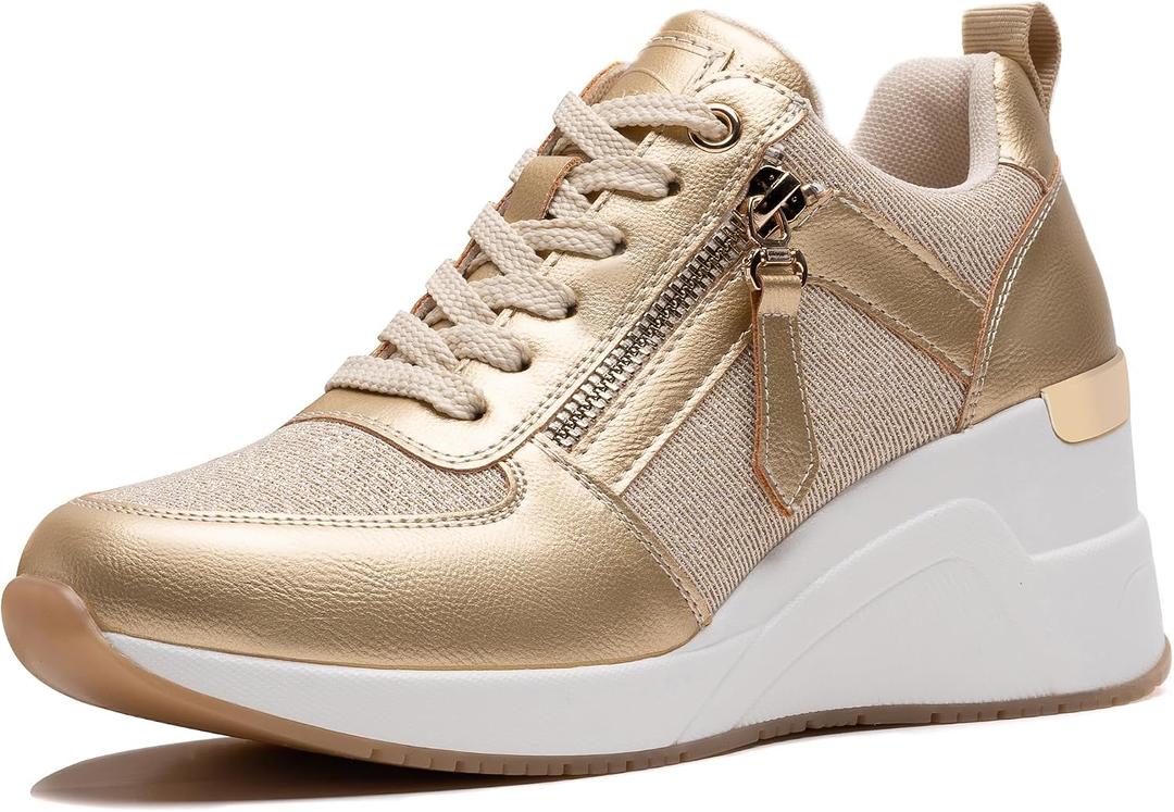 High Heel Wedge Sneakers for Women, Size 10
