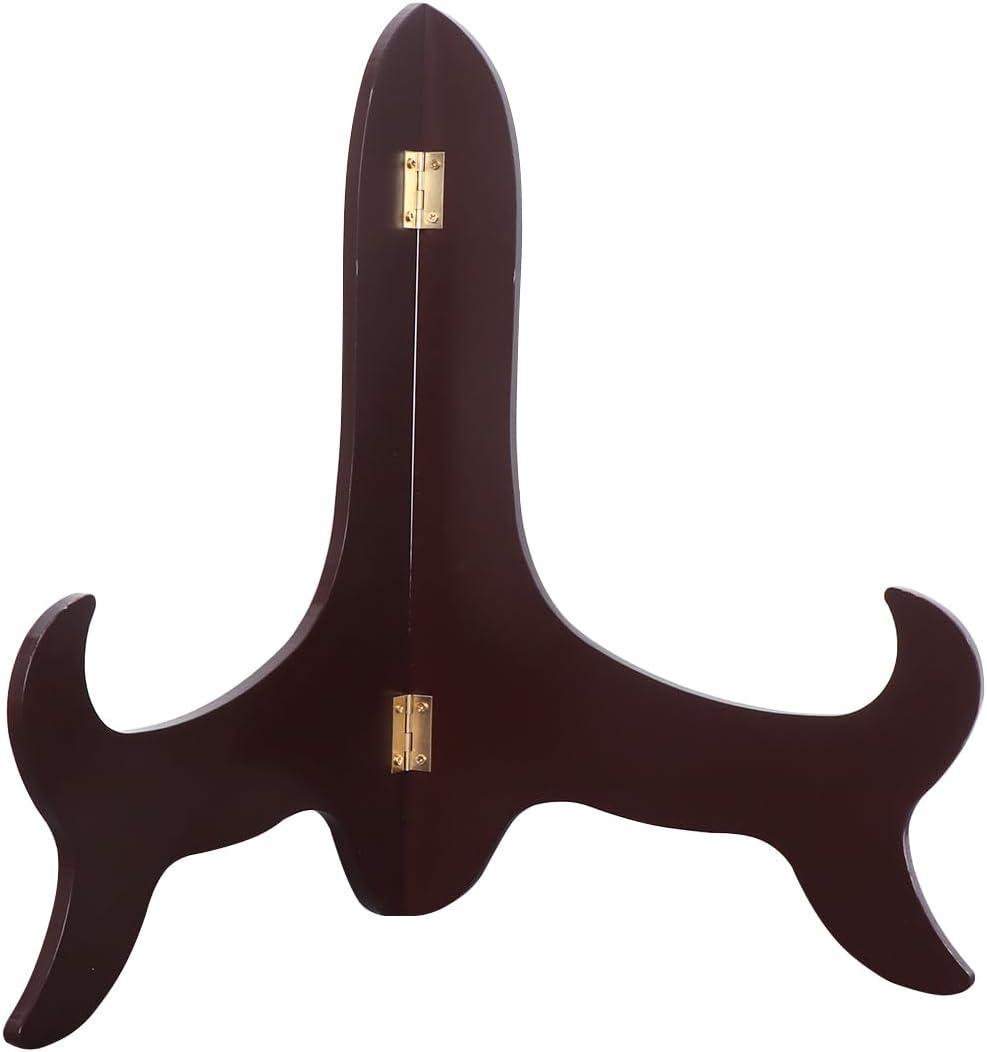 BESPORTBLE 16 Inch Plate Display Stand Vintage Wooden Easel Display Photo Holder Stand for Displaying Picture Books Decorative Plates Tablets