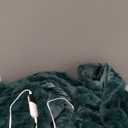 Heated Blanket Full Size,Flannel & Faux Rabbit Fur Bubble Fleece Electric Throw Blanket, 6 Heat Settings, 110 Hour AutoOff, Overheat Protection, ETL Certified,72" x 84",Machine Washable,Deep Green