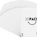 Golden State Art, 25 Pack 9x12 Bright White Backing Board for Frames, Pictures, Photos and More