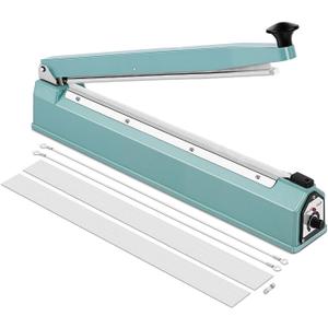 Flexzion Impulse Sealer 20 Inch (500mm) 750W Heat Sealer Machine with Adjustable Heating Mode, No Warm Up Needed, Portable Bag and Seal Impulse with Replacement Element Grip and Teflon Tape