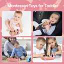 Toddler Busy Board With LED Light - Baby Game Sensory Toy,Light Switches Montessori Toy for 3 Year OldKids Educational Learning Activities Toys,Easter Basket Stuffers Ideas for 3 4 5 6 Boys Girls
