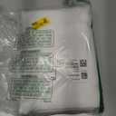 NICETOWN White Linen Sheer Curtains and Drapes 84 inches Long, Rod Pocket & Back Tab semitransparent with Light Through Vertical Window Treatments for Sliding Glass Door & Living Room, 52"W, Set of 2