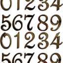 3 Inch House Numbers Stickers Black for Mailbox Apartment Hotel Office Room Door Address Sign Home Business Decoration Project. (Black)