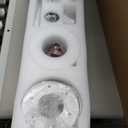 60 Inch White Ceiling Fan No Light Wood Indoor Outdoor Ceiling Fans for Patios Living Room Bedroom Proch Big Farmhouse Ceiling Fan for Flat Sloped Angled Ceiling (White Blades + White Body)