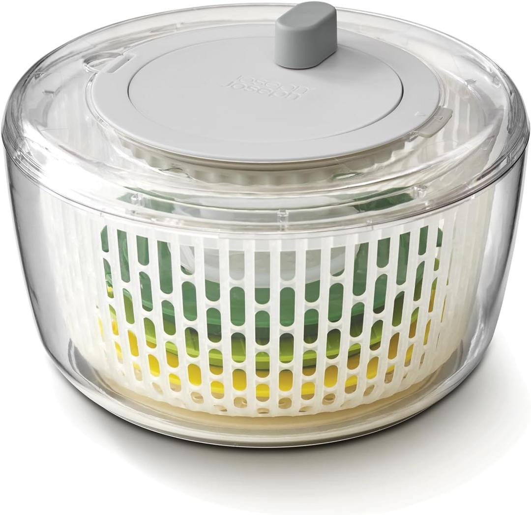 Joseph Joseph Multi-Prep 4-Piece Salad Making Set, Multi-Color, Salad Spinner, Spiral Cutter, Slicer and Grater, Compact Storage