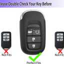 2 x for 2022 Honda Key Fob Cover with Keychain, For Honda Accord Civic Smart Remote Key Fob Case