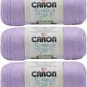 Caron - Simply Soft - Pack of 3 Solid Thread Balls 6 oz (#H97003-9717 Orchid)