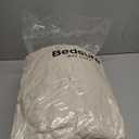 Bedsure Tufted Boho Comforter Set Queen Size - Beige Boho Bed Set, GentleSoft 3 Pieces Farmhouse Shabby Chic Embroidery Bedding, Gifts for Woman, Soft Jacquard Queen Comforter for All Seasons (01 - Beige - Elegant)