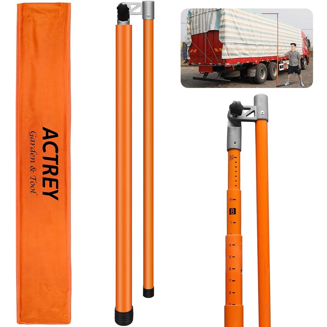 Height Stick for Trucks,15FT Load Height Measuring Stick,Fiberglass Truck Height Stick with Adjustable Pole,Height Stick for Trucks Height Measuring Stick,Car Haulers