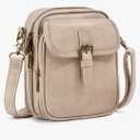 Small Messenger Bag Vegan Leather Crossbody Bag for Women Men, Vintage Cross Body Shoulder Purse with Card Slots