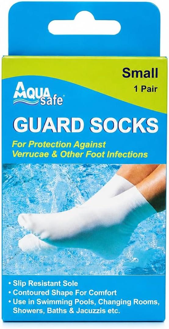 Latex Swim Water Socks for Adults and Kids - Unisex Swim Aqua Socks for Protection Against Verrucas, Small (13-3.5)