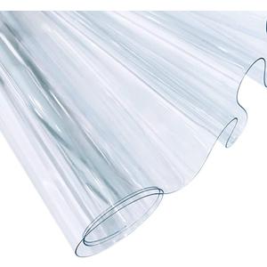 30x135cm Transparent PVC Vinyl, 0.4mm Neon Solid Color Waterproof Fabric Super Clear Mirrored Foil Roll for Making Handags Bows DIY Decor, Transparent