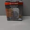 Pelonis PSH08F1AWW 1500W 3-Speed Electric Fan-Forced Space Heater, White