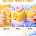 Yellow Cheese Squishy Slow Rising, Squishy Squeeze Cheese Block, Soft Novelty Toy, Stress Balls for Adults Rebounding Sensory Squishys Cheese (2.16in)