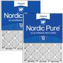 Nordic Pure 12x30x1 Pleated MERV 12 Air Filters 2 Pack