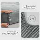 BEDELITE Flannel Sheets King Size Grey - Super Soft Fleece Sheets Set Fluffy Extra Plush, 4 Piece(Include Fitted Sheet, Flat Sheet, 2 Pillowcases)