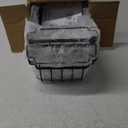 Goovilla Freezer Organizer Bins with Foldable Handle, 4 Pack Stackable Freezer Baskets for 3.5-7 Cu.FT Deep Chest Freezer Organization, Coated Metal Freezer Storage Bins with Better Space Utilization (Black)