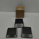 YFEEN Dessert Table Risers Display Stands Food display Black Metal Square Retail Pizza,Cupcake,Candy Stands Food Platter Tray,6x6 INCH,Set of 3