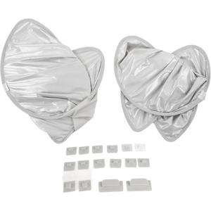 Tbest Glass Roof Sunshade Split Type Heat Insulation Protection Sunroof Cover for Car Skylight Window High Manganese Steel Alloy Ice Crystal Yarn Fabric (Grey)