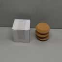 Kathfly 2 Pcs Tapered Cork Stoppers for 3.74-4.0 Inch Jar Openings, Large Cork Canning Jar Lids Wood Plugs Glass Bottle Lids for Home Bar Kitchen Accessories, 4.5" Top and 3.74" Base (Large)