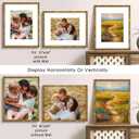 Golden State Art 16x20 Gold Vintage Bamboo Frame for 11x14 Photo,Wood/Glass