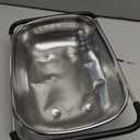 GREATLINK Over Sink Expandable Colander - Fine Mesh Strainer Basket with Extendable Handles for Kitchen, 6QT Vegetable Fruit Pasta Strainer for Washing Rice, Kitchen Colander