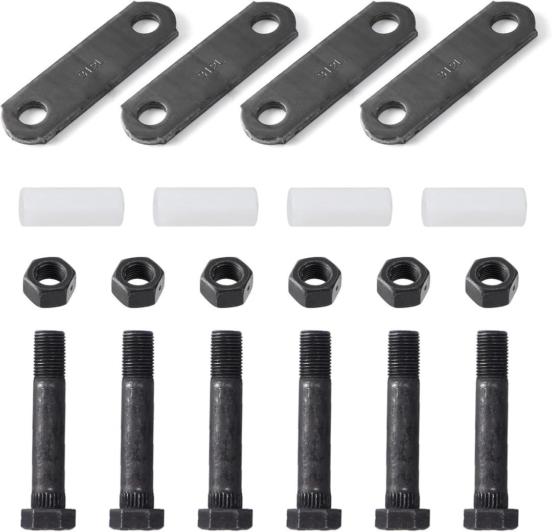 Trailer Shackle Kit, Tandem Axle Trailer Kit for Double Eye Spring (3,500 lbs-7,200 lbs Axles)