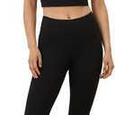 Pact Women's Everyday Cropped Legging Made with Organic Cotton (Black, L)