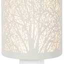 White Metal Plug in Wax Warmer Tree Pattern Wall Warmer for Scented Wax with Removable Tray Candle Warmer Plug in Night Light for Home