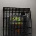 PJYuCien Dog Playpen, 8 Panels 30H Dog Pens Indoor with Bottom Pad and Top Cover, Metal Foldable Pet Puppy Exercise Fence Crate Kennel, Better for Small Animals, Black (30"H, Black)