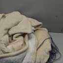 Westinghouse Electric Blanket Twin, Heated Blanket Twin Size with 10 Heating Levels and 1 to 12 Hours Heating Time Settings, Flannel to Sherpa Reversible, Machine Washable (62" x 84", Beige)