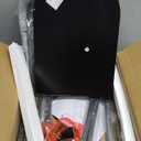 3-Tier Bar Cart, Home Bar Serving Cart with Fence and Wheels, for Dining Room, Living Room, Garden, Party, Black BC06BB