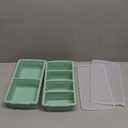 Silicone Freezer Tray with Lid, Silicone Food Freezer Tray, Soup Freezer Containers, Silicone Freezer Molds, Silicone Large Ice Cube Trays for Freezer 2