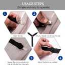 TGOOD Gift for Mum!Sheet Fasteners keepers-Adjustable Elastic Bed Sheet Holder Straps for Full,Queen,King Twin Bed,6 Way Cross Sheet Clips Suspenders Band,Fitted Round and Square Mattresses.(black)