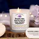 2 x 50th Birthday Gifts for Her, 50th Birthday Decorations for Women Men Card Happy Cool Scented Candles for Best Friend Sister Mom Husband Wife 50 Year Old Gifts for Woman Men