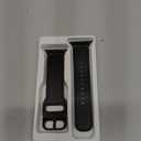 Leather Bands Compatible with Apple Watch Bands 42mm 41mm 40mm 38mm for Men Women, Genuine Leather Strap for iWatch Series 11 10 9 8 7 6 5 4 3 2 1 SE 3/2/1, Black/Black