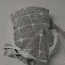 Farmhouse Shower Curtain with Snap-in Liner, No Hooks Needed Fabric Shower Curtains with Tassels for Rustic Bathroom Decor, with Window,with Magnets,Water Repellent&Machine Washable,Grey,71x74Inch