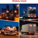 Wireless Trailer Lights - Adjustable Angle Strong Magnetic LED Trailer Light with Rechargeable, IP67 Waterproof, 6 Lighting Modes, Tail Light Covers for Vehicle, RVs, Trucks, Boats(Black)