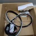 LED Chandelier Modern Pendant Light Fixture Simple Irregular Streamline Ring Light Black with 4500K and 59in Height Adjustable Hanging Lamp for Kitchen Island Hallway Foyer Closet Corridor (12.5" - No Remote)